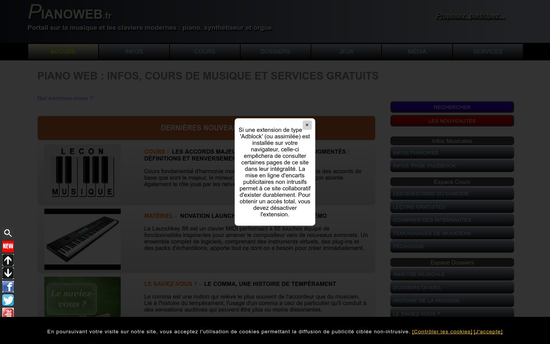 Pianoweb | PIANO WEB infos, cours de musique et services gratuits