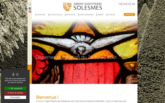 Abbayedesolesmes | Abbaye de Solesmes communauté de moines bénédictins chant grégorien