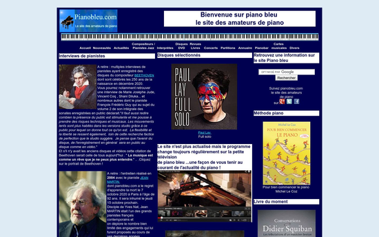 Pianobleu | Piano bleu le site des amateurs de piano