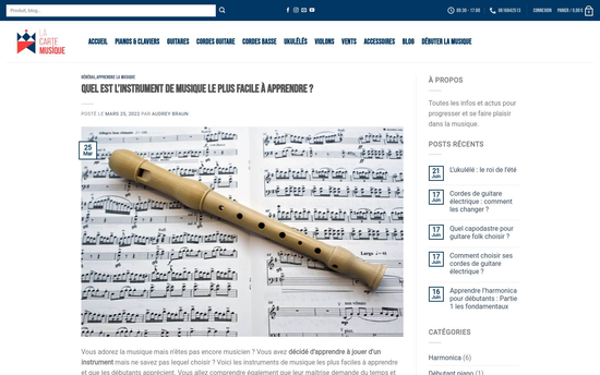 Les instruments de musique | Les Instruments de Musique Le blog instumental