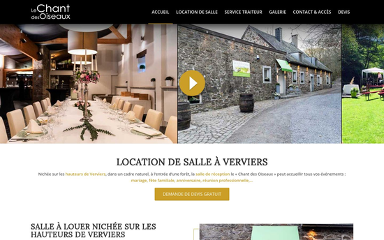 Chantdesoi­seaux | Chant des Oiseaux  Location de salle Verviers, salles de réception à louer