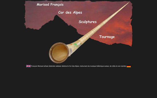 Cor des alpes | Cor des Alpes Instrument de Musique folklorique Suisse par François Morisod artisan ébéniste