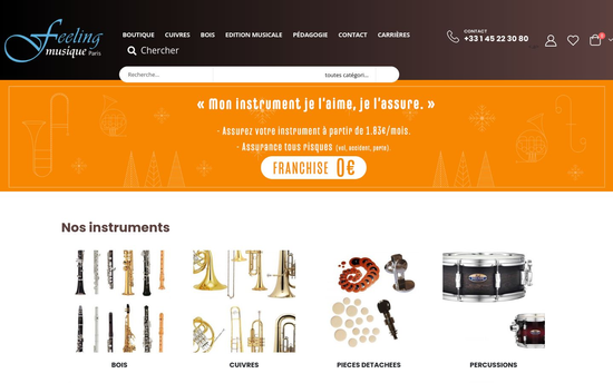 Feelingmusique | Feeling Musique Le spécialiste des instruments à vent