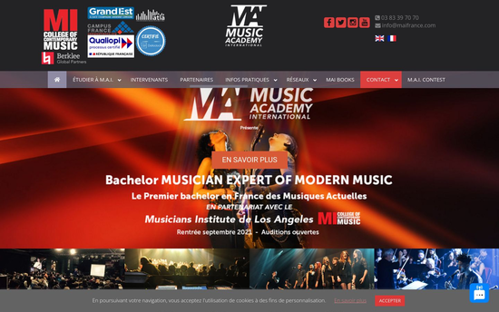Maifrance | Music Academy International L’école N°1 en France des musiques actuelles