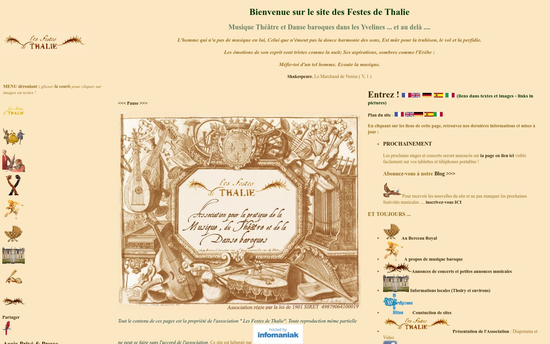 Festesdethalie | Les Festes de Thalie Musique Théâtre et Danse baroques Yvelines France