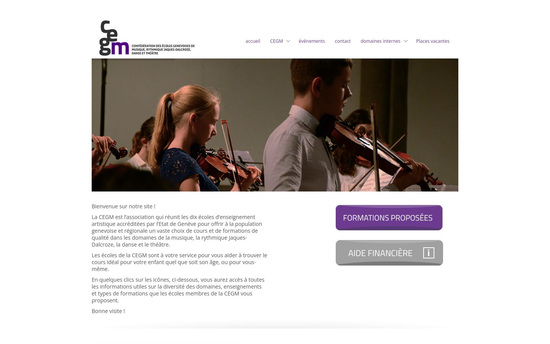 Cegm | CEGM Confédération des écoles genevoises de musique, rythmique JaquesDalcroze, danse et théâtre